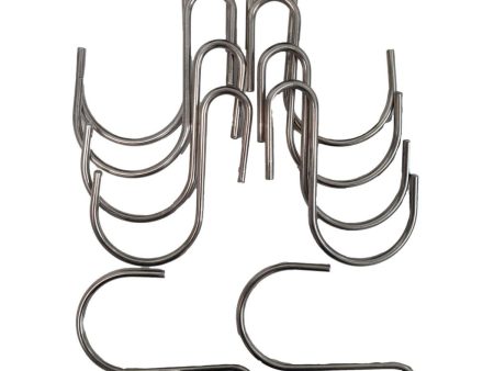 Stainless Steel Hanging Hooks 9cm x 7cm 10 Pieces Online Sale