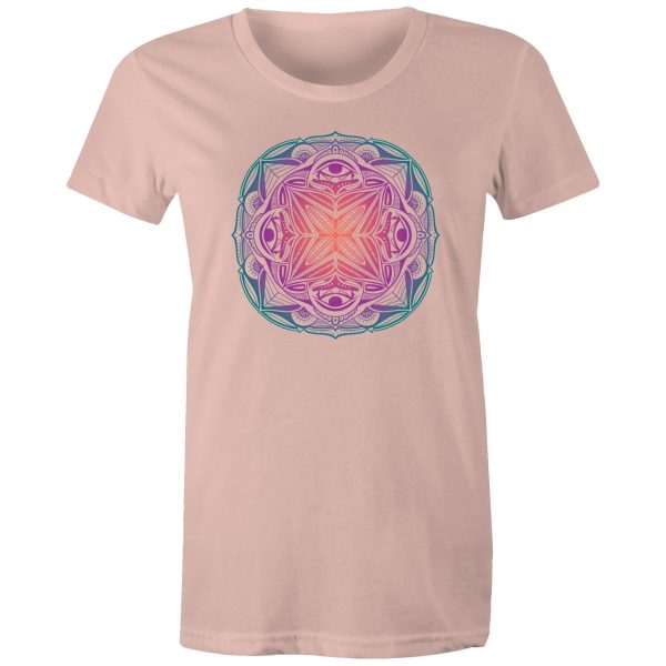 Women s Colourful Mandala T-shirt Online now