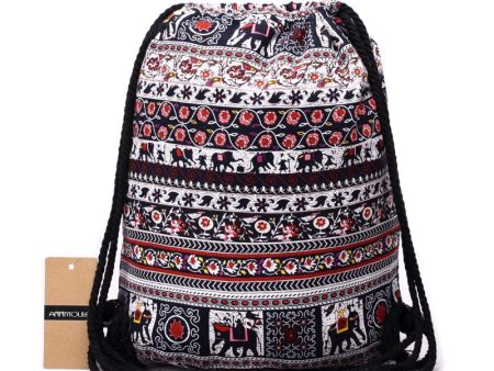 Aztec Hippie Styled Draw String Backpacks Online Sale