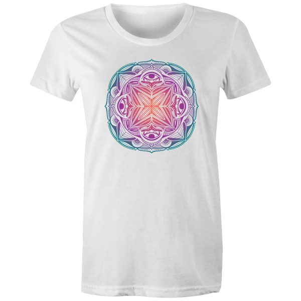 Women s Colourful Mandala T-shirt Online now