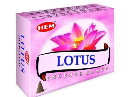 HEM - Lotus - 120 Incense Cones Hot on Sale