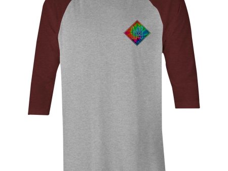 Tie Dye Hippie House Pocket 3 4 Sleeve T-Shirt Online Sale