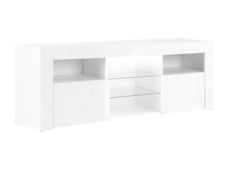 145cm White TV Cabinet   Entertainment Unit Online now