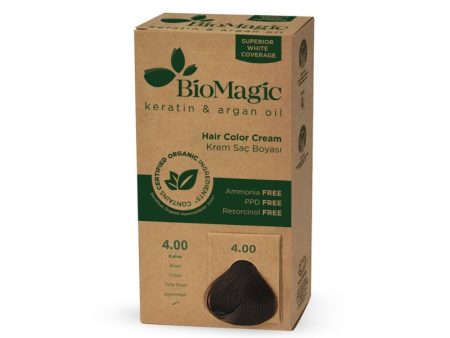 BioMagic Hair Colour Cream - Brown Hot on Sale