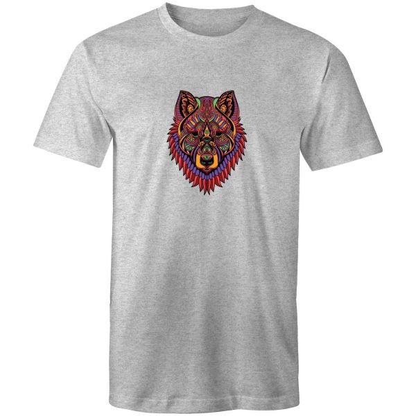 Men s Mandala Wolf T-shirt Online now