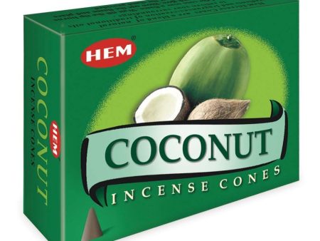 HEM - Coconut - 120 Incense Cones Online now