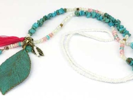 Necklace Leaf Tassel Fashion