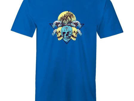 Men s Tropical Skulls T-shirt Supply