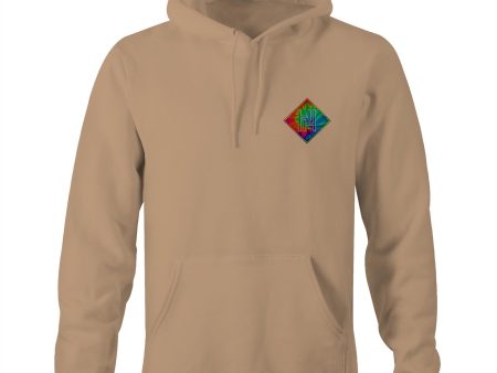 Tie Dye Hippie House Pocket Hoodie Sweatshirt Hot on Sale