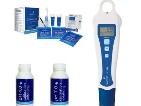 Bluelab pH Pen Bundle - Calibration and Probe Care Kit Online Sale