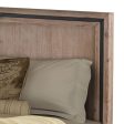 Queen Size Silver Brush Bed Frame in Acacia Wood Construction Hot on Sale