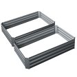 Galvanized Steel Raised Garden Bed -  150cm x 90cm - Twin Pack Online