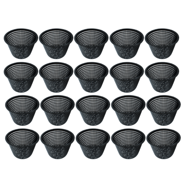 Black Net Pot - 140mm X 100mm - 20 Pack Fashion