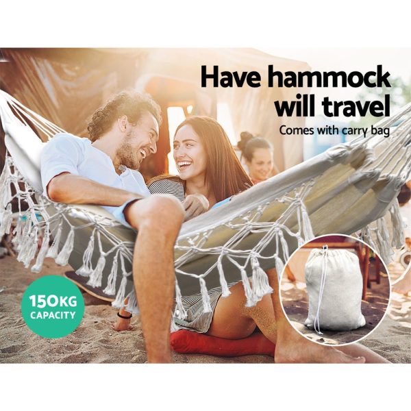 Cream Hammock With Tassels - Single on Sale