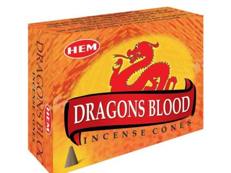 HEM - Dragons Blood - 120 Incense Cones Sale