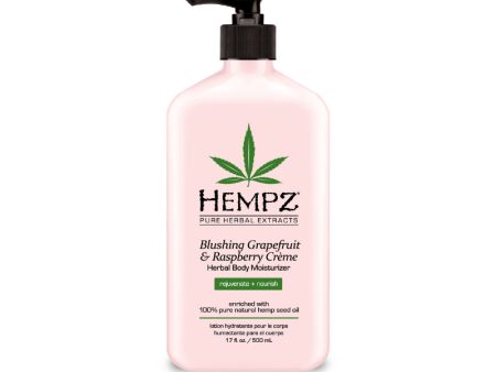 Hempz Blushing Grapefruit and Raspberry Creme Herbal Body Moisturizer - 500ml Online now