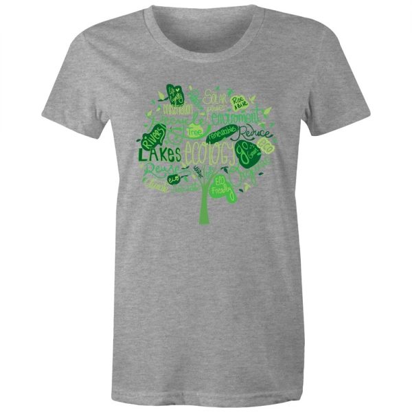 Women s Earth Day Tree T-shirt For Cheap