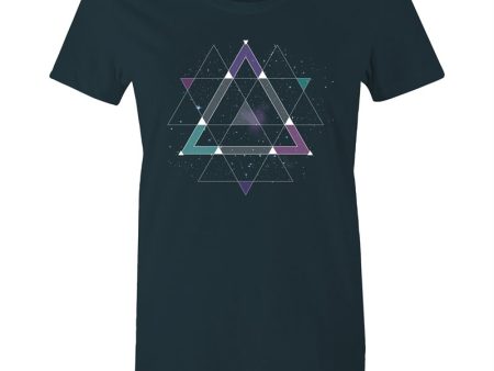 Women s Geometric Space T-shirt Hot on Sale