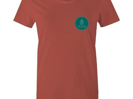 Women s Yoga Logo Pocket Print T-shirt Supply