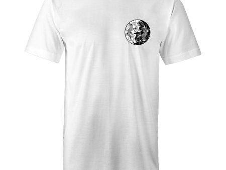 Men s Yin Yang Koi Fish Tall T-shirt Hot on Sale