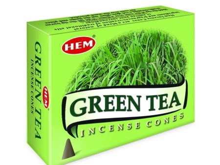 HEM - Green Tea - 120 Incense Cones For Cheap