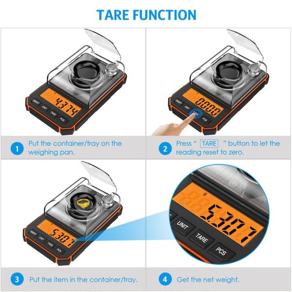 0.001g Electronic Digital Scale With 50g Calibration Weights Hot on Sale