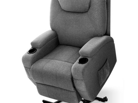 Heating Fabric Electric Recliner Massage Chair With Lift Motor Online Hot Sale