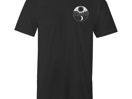 Men s Sun And Moon Pocket Tall Tee T-shirt on Sale