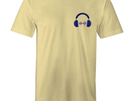 Men s Music Headphones Pocket T-shirt Online now